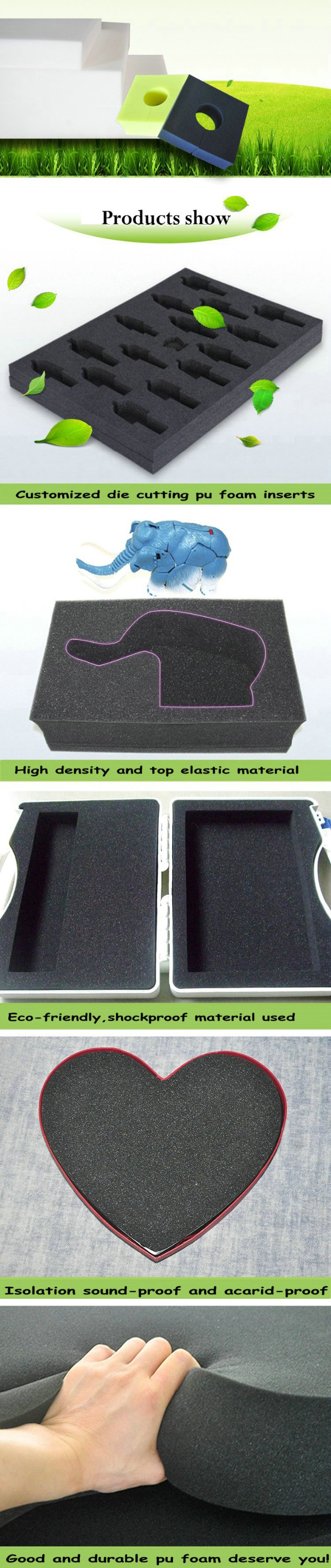 Durable PU Foam Sponge 1000x2000mm Fireproof