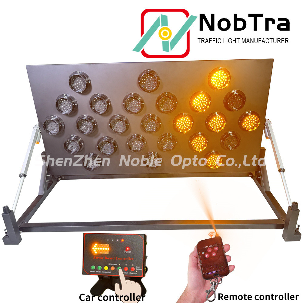 LED Arrow Board Traffic Signs with 7 Sequential Work Status and Wireless Control