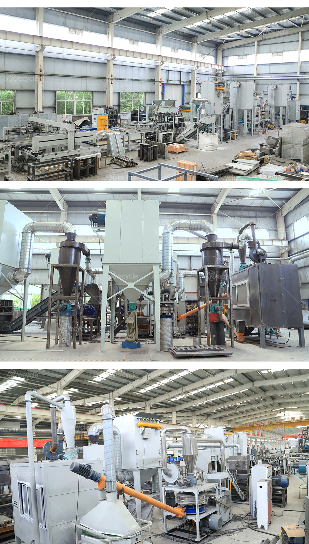 High Recovery Rate Solar Panels Photocell Recycling Equipment 100% Recycling Solution