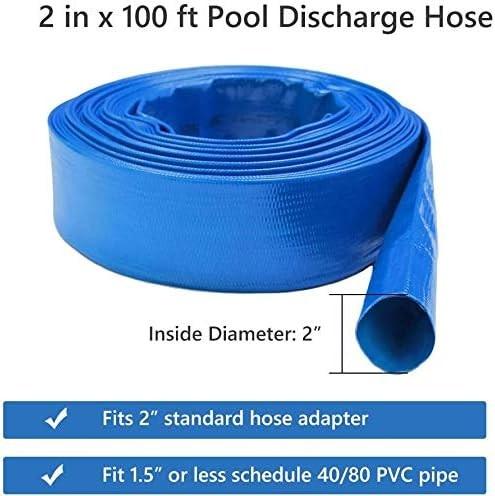 PVC Lay Flat Pump Discharge Hose With Aluminum Camlock C & E Fittings, Cam Lock