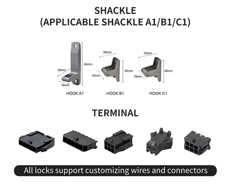 Safe Electric Motor Actuator Electromechanical Locker Lock Deposit Box Keyless Mailbox Lock