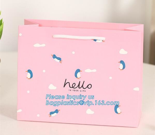 Luxury paper bags with handles Different Sizes,250gsm art paper shopping carrier bag custom printing with handle rope