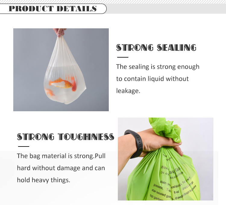 PLA PBAT Material Structure Potty Bag for Easy and Eco-friendly Pet Waste Disposal