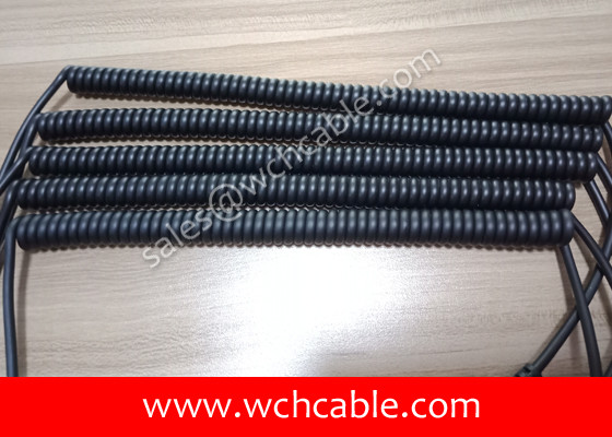 UL21161 Abrasion Resistant Polyurethane Spring Cable