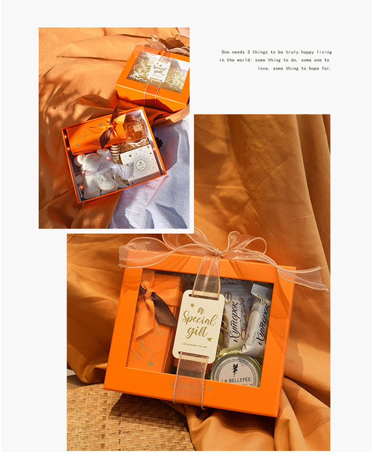 Varnished Window Cardboard Gift Packaging Box With Window 1200g