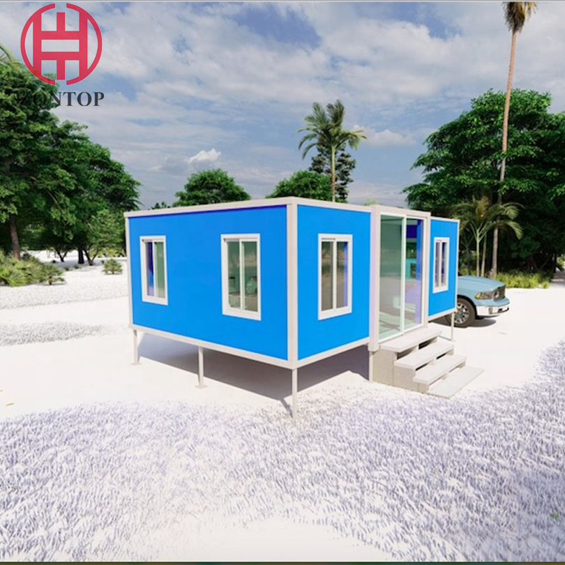 Zontop New Product Prefab Expandable Containers And Fast Build Container House For Sale Butterfly Container House