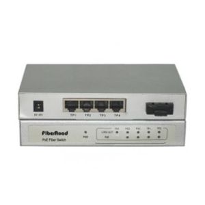 100Base-FX Fiber Power Over Ethernet Switch 4 Port For Surveillance Camera