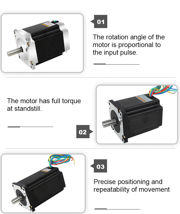 450B 1.8 Degree Hybrid Stepper Motor Hybrid Design for Smooth Motion in CNC Machine