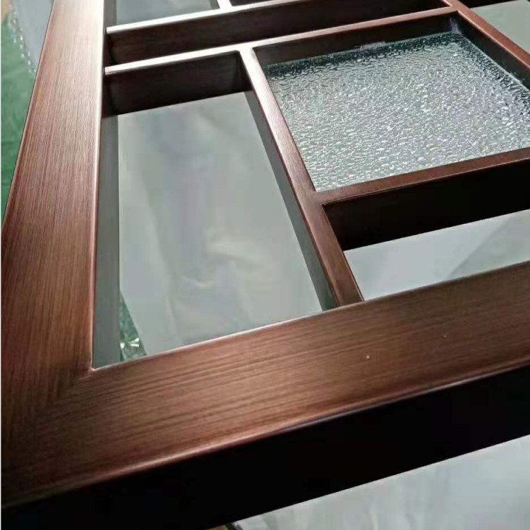 Metal interior sliding dividers movable glass room divider