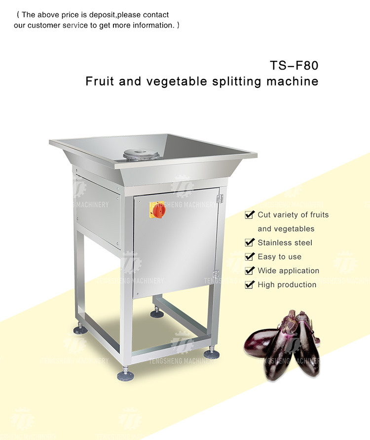 Industrial Automatic Eggplant Cabbage Fruit and Vegetable Splitting Machine