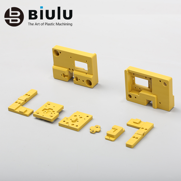 Tolerance 0.01mm Pai Torlon Plastic Cnc Service 5 Axis High Speed Yellow Color