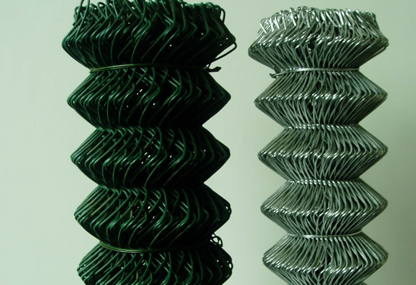 galvanized chain link fence-diamond wire mesh- pvc coated chain link fence