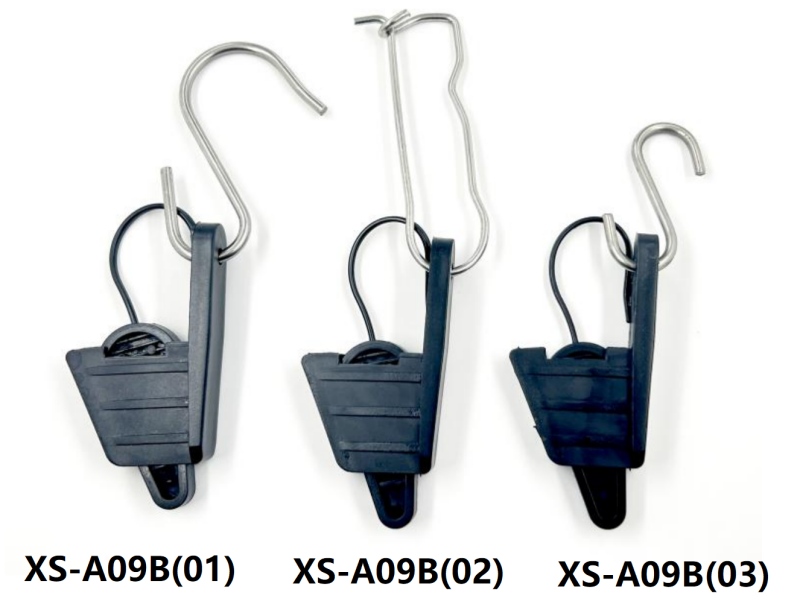 XS-A09B 01 Model Series S-hook Cable Clamps Perfect for All Types of Fibre Optic Cables