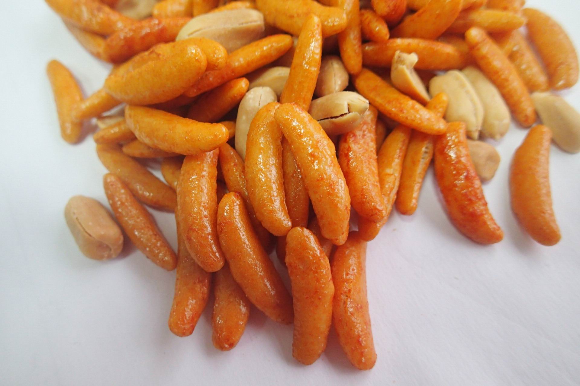 Caramel Color Japanese Rice Crackers Cooking Wine Peanut Rice Crackers