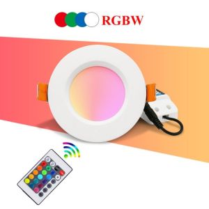 Multiple Input Voltage RGBW LED Downlight With >80Ra or 95-98 Aluminum Alloy