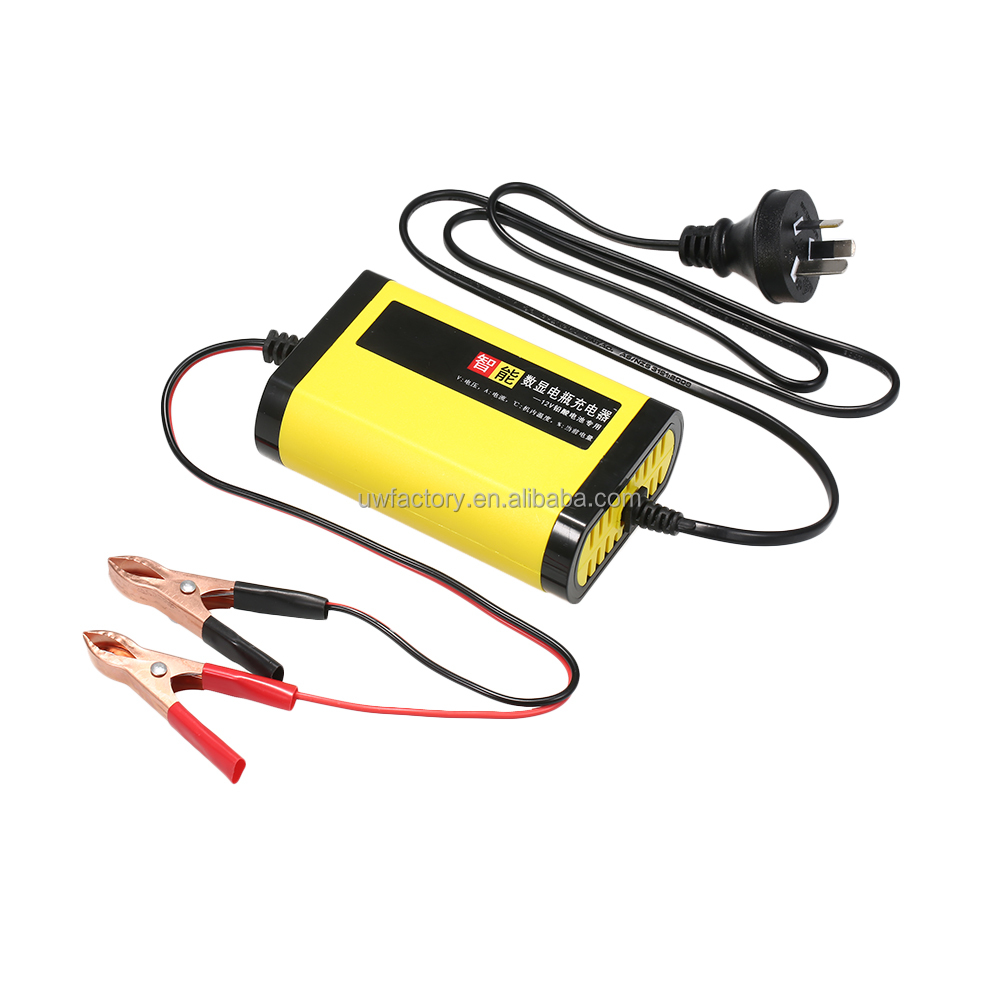 Electric 12V 6A 4A 2A Pulse Repair LCD Battery Charger for Car Motorcycle Lead Acid Battery Agm Gel Wet Electric Tools