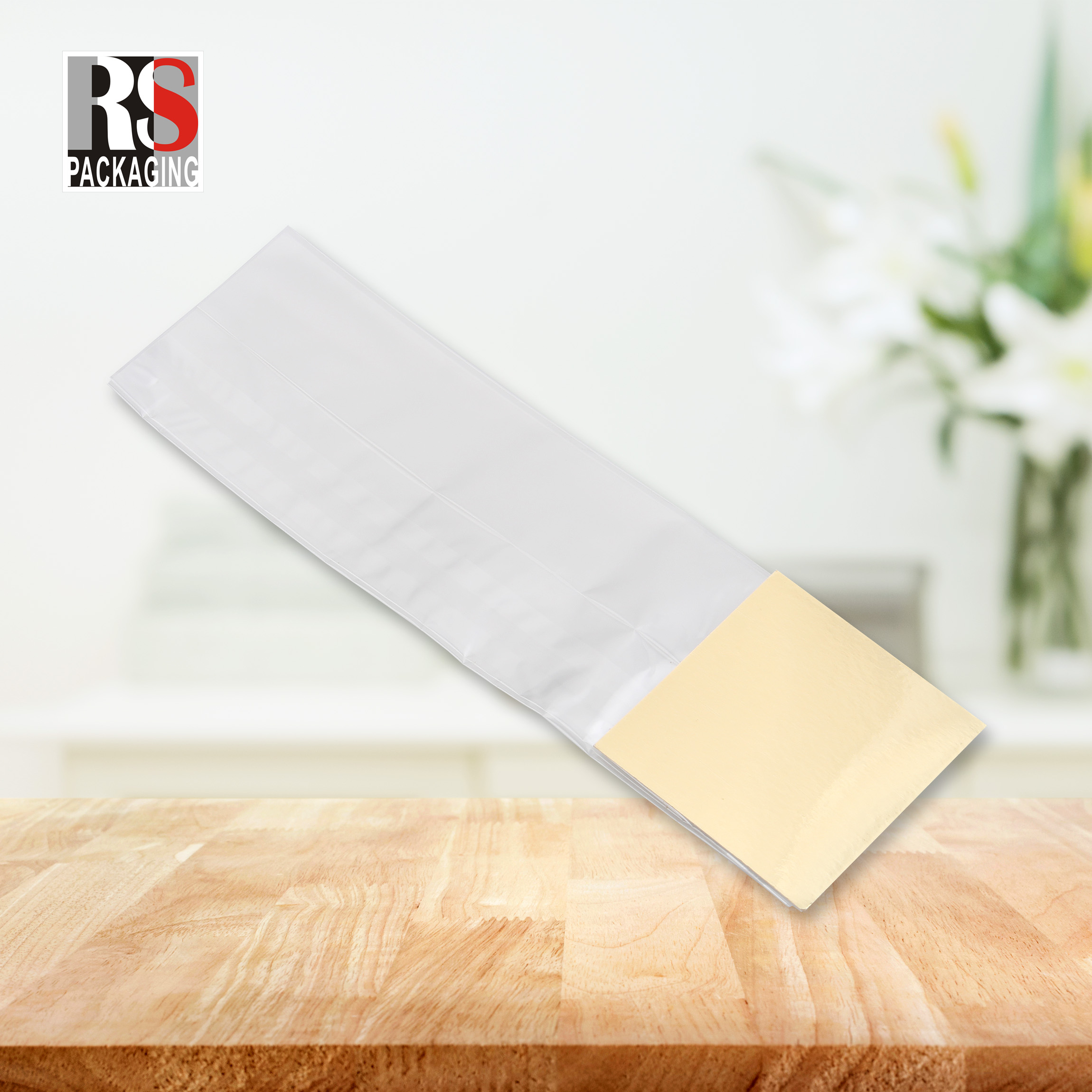 Cellophane Flat Bottom Bag Packaging Heat Seal Stand Up Pouches For Candy Chocolate