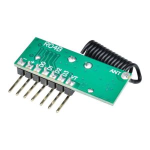 433MHz RF Wireless Module Receiver 4 Channel Learning Decoding Remote Control