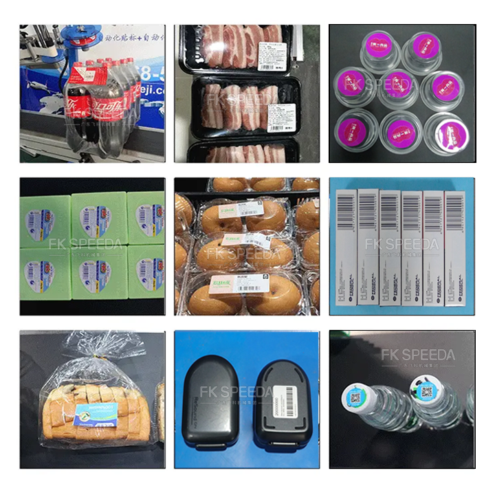 FK835 Wood Packaging Material Flat Surface Feeder Labeler Assembly Line Labeling Machine