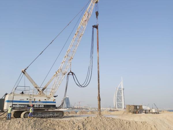 450mm 260kw Enhancing Seismic Capacity Bvem Vibro Compaction Piling Driver