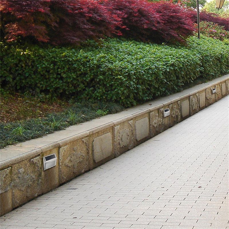 Stainless Steel 3LED Solar Deck Lamp