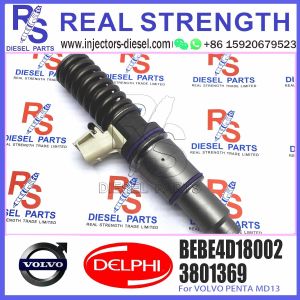 High Quality 4 pin Diesel Fuel Injector 3801369 Common Rail Injector BEBE4D18002