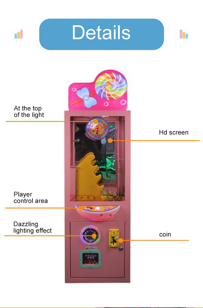 Cartoon 150W Lollipop Candy Machine With LCD Screen