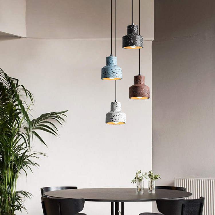 Fashionable Showroom Terrazzo Modern Pendant Light Artistic Design