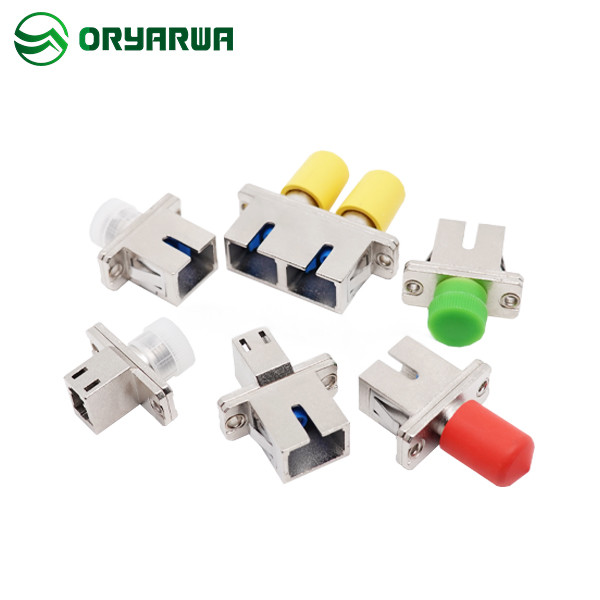 SC to FC Duplex Hybrid Fiber Adapter Multimode Metal Material