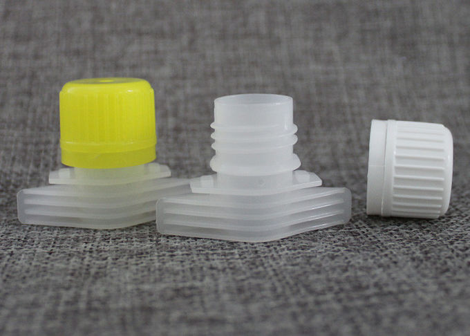 16mm pilferage-proof plastic bottle spout cap top on baby food pouch offer OEM nozzle size