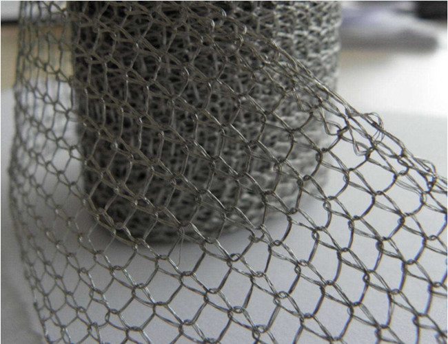 Stainless Steel Knitted Wire Mesh Filter 95% 0.28mm Wire Dia 200mm Sample Accept