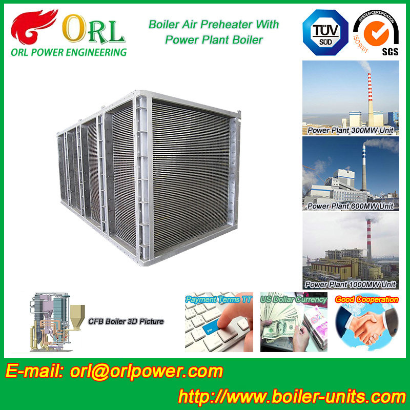 Vertical Tubular Air Pre Heater / Plate Type Combustion Air Preheater