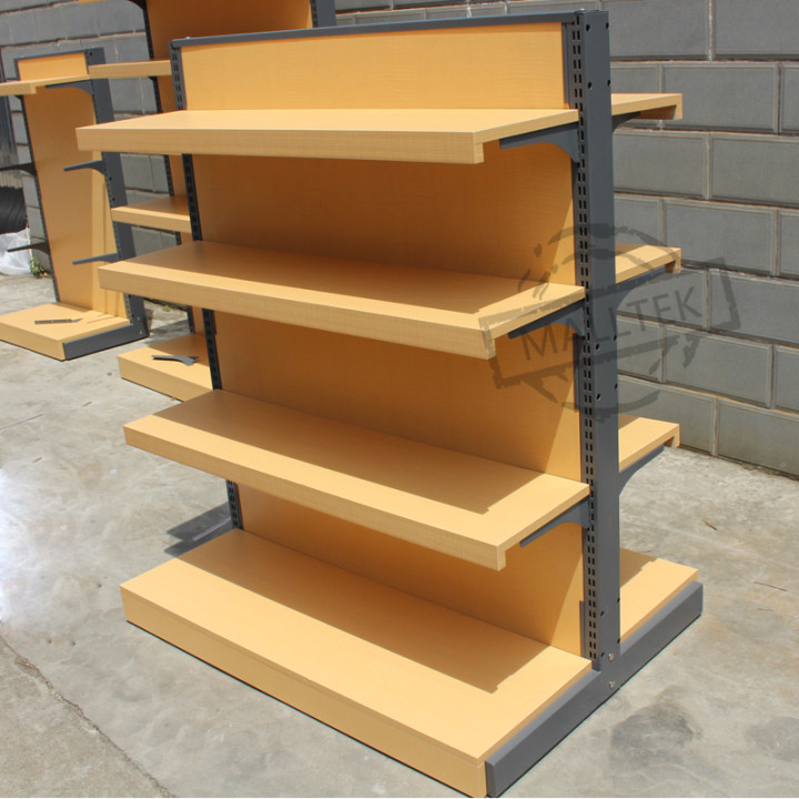 Factory Wholesales Wood Retail Grocery Store Metal Display Supermarket Racks Shelf for Supermarket
