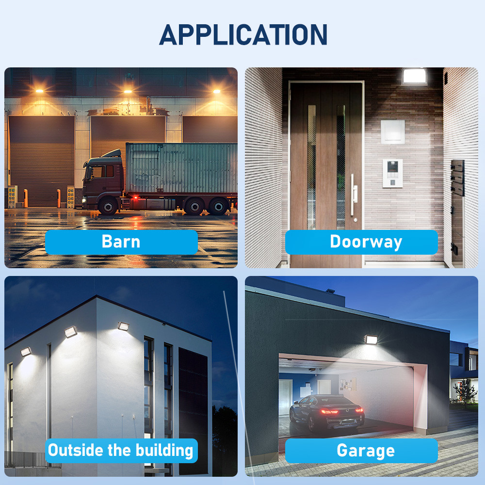 10400Lm 130Lm/W Outdoor Wall Lamp Light IP65 Industrial Style Wall Light