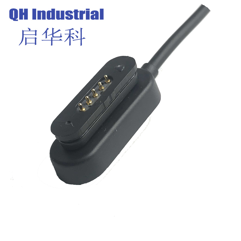 5Pin Male Female Home Application Device with Switch Smart  Device Magnetic USB Cable Charging Power Connector