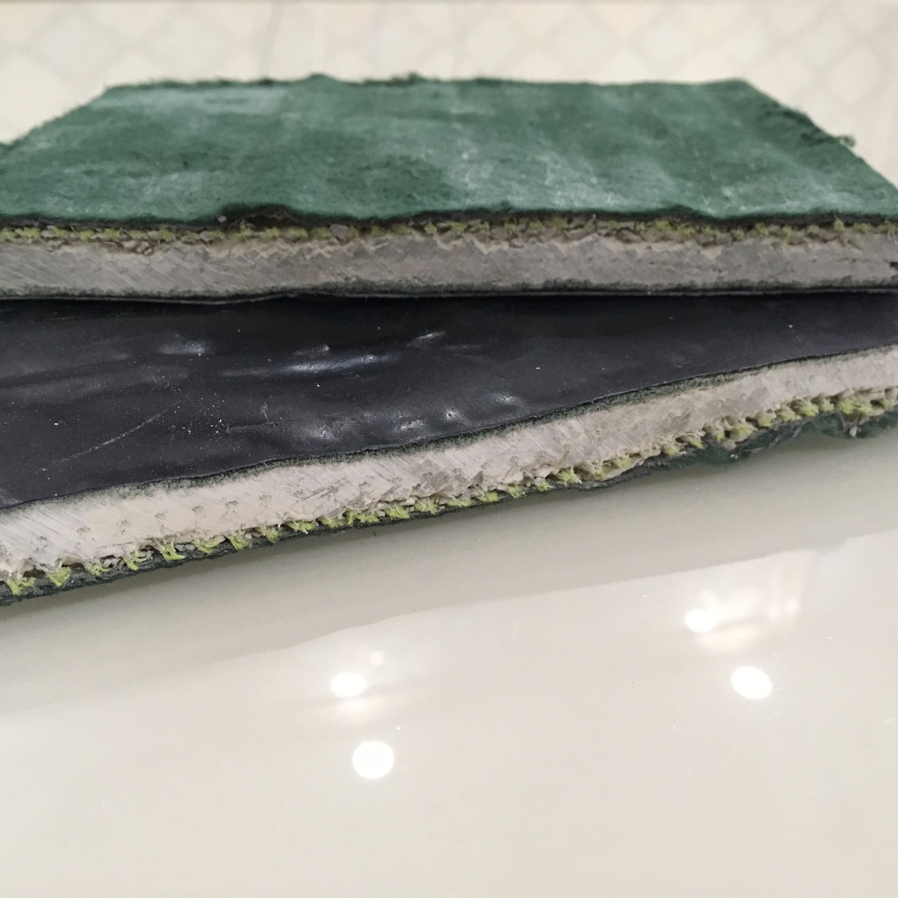 Flexible Concrete Mat Cloth in Green color for ditch lining with thickness 5mm-13mm