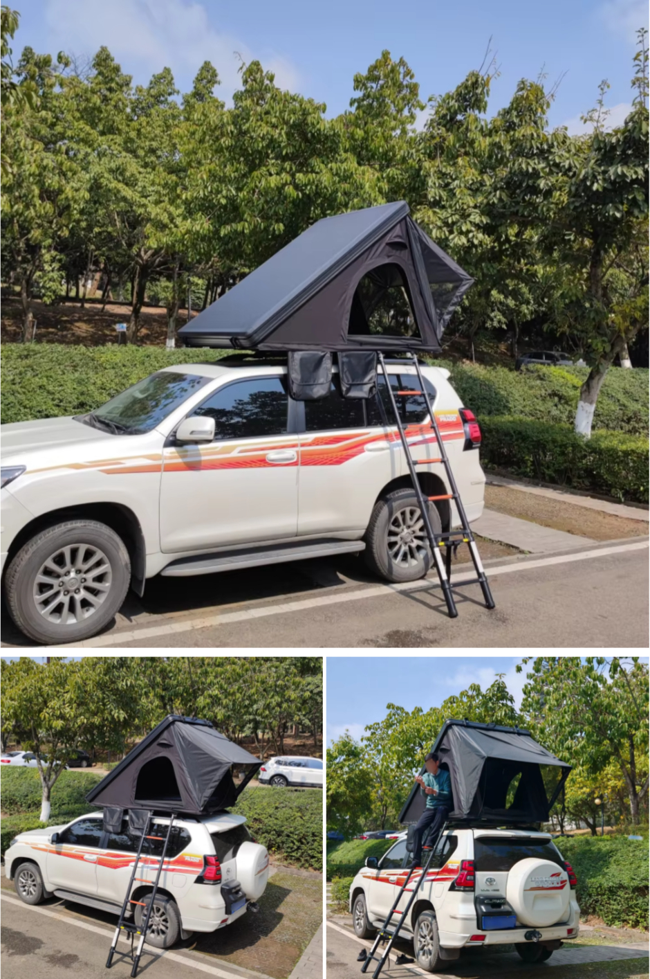 4x4 Off Road Lightweight Ultra-thin Roof Top Tent Hard Shell Roof Tent for Camping