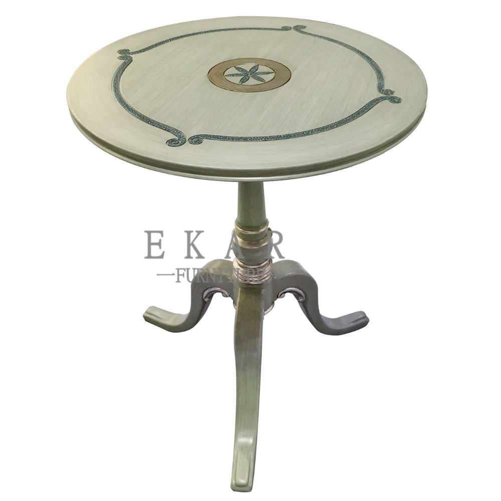 Classic Living Room Furniture Round End Wooden Side Table
