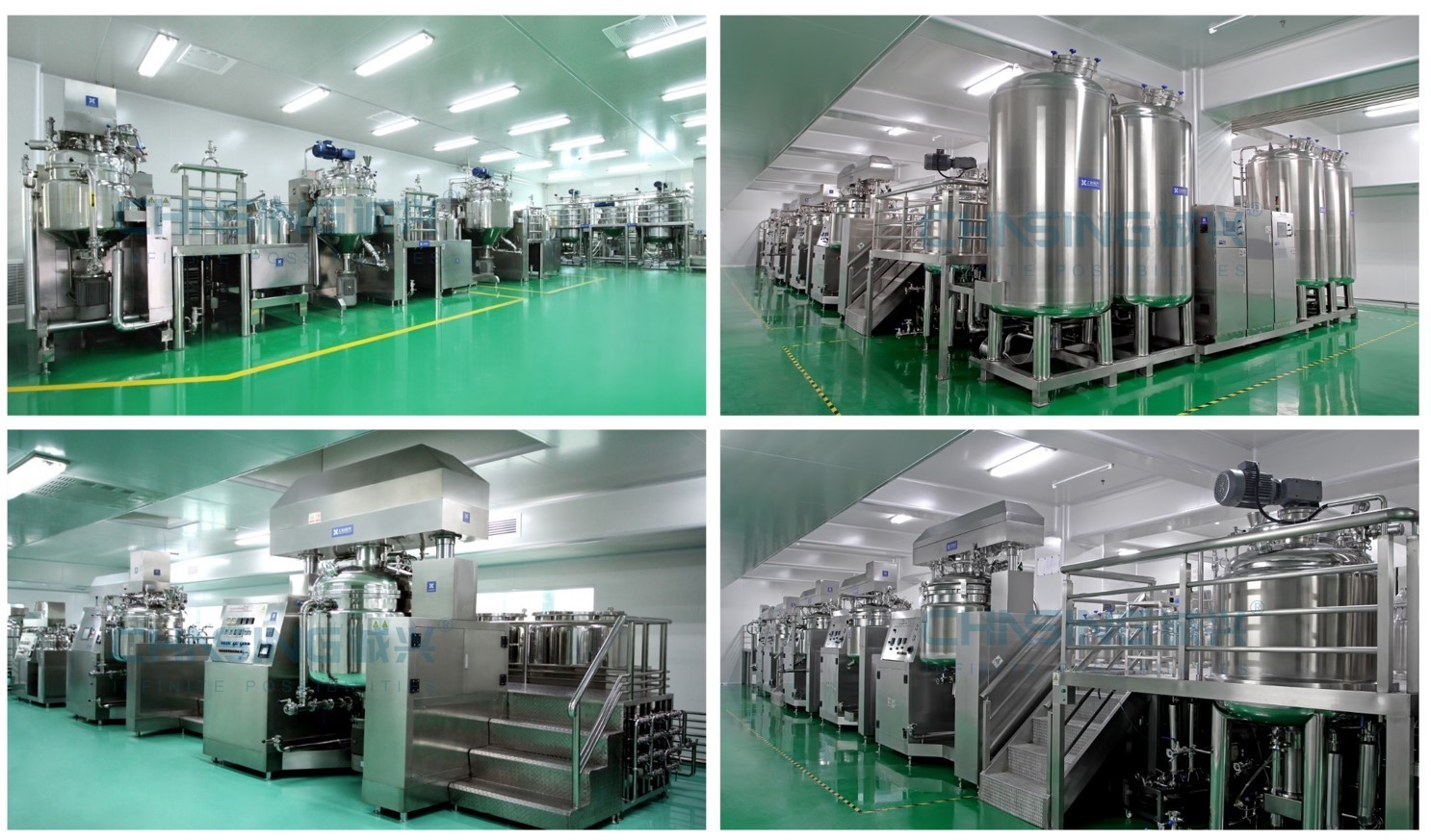 Face Cream Cosmetic Emulsifier Mixer 10-5000L Glowing Skin Vacuum Making Machine