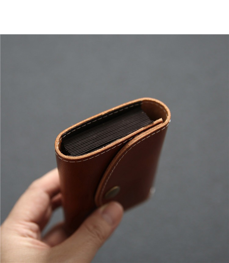 First-Layer Cowhide Buckle Wallet Men's Genuine Leather All-in-One Bag with Large Capacity