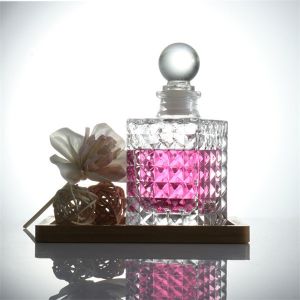  Custom transparent Aroma Source Glass Diffuser Car With Lid 100ml Manufactures