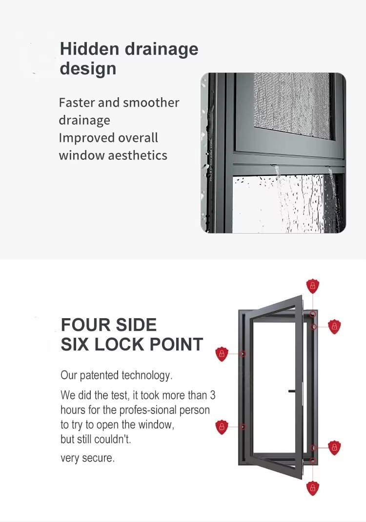 Australian Standard Chain Winder Awning Window Bathroom Awning Type Double Glazed Windows Aluminum Glass Windows