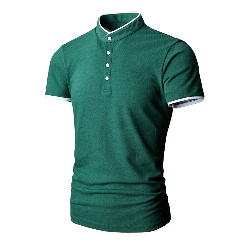 Customized Cotton Polyester Polo Shirts for Casual Daily Life Knitted Fabric Design