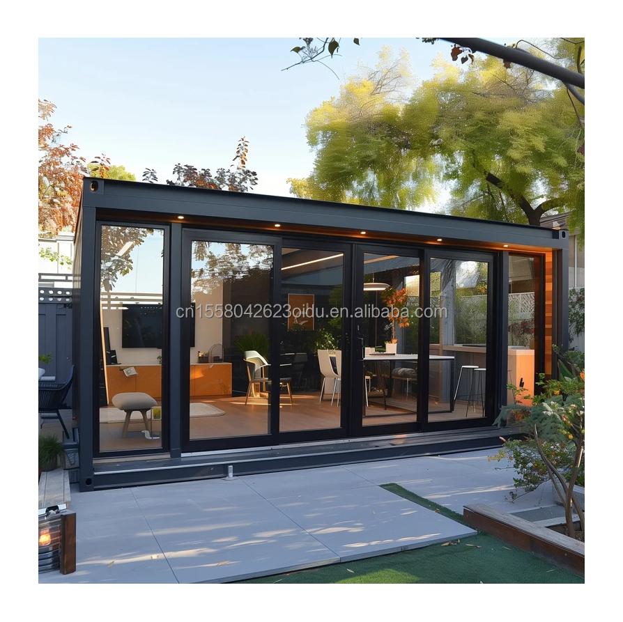 Galvanized Steel Square Tubes Main Structure 40ft Container Homes for Hotel and Carport Application
