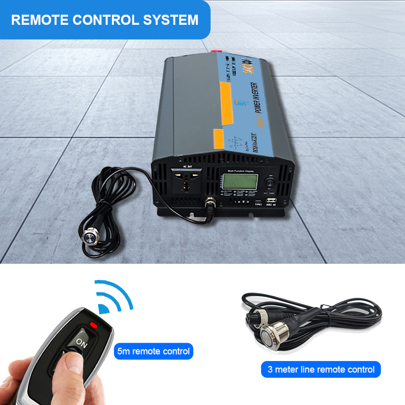 USB Port 3kw 4kw 5kw Pure Sine Wave Solar Inverter SDK Network Multi Function