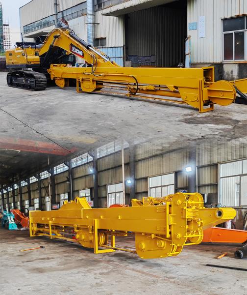 Construction Machinery Telescopic Arm , Lightweight Excavator Boom Arm