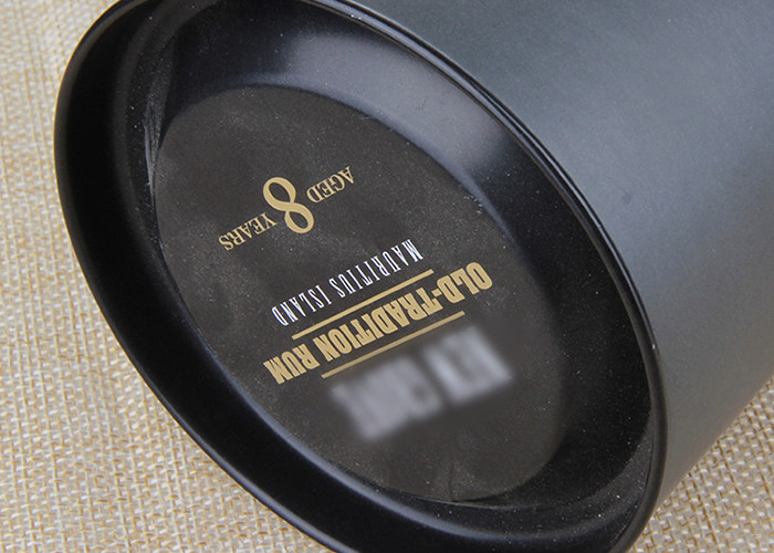 83mm Wine Cans Paper Tube Packaging Tinplate Lid Kraft Paper Round Cardboard Tubes