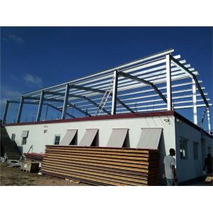 Two Floors Prefab Steel Structure Building With C/Z Purlin
