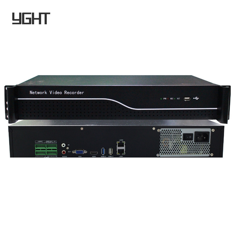 Surveillance pOE 4K NVR Recorder Hub Dual Stream Decoding 256Mbps Bandwidth 36 Channel