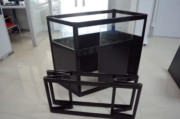 Short Foldable Aluminum Glass Showcases,Aluminum Jewellery Showcase Counter